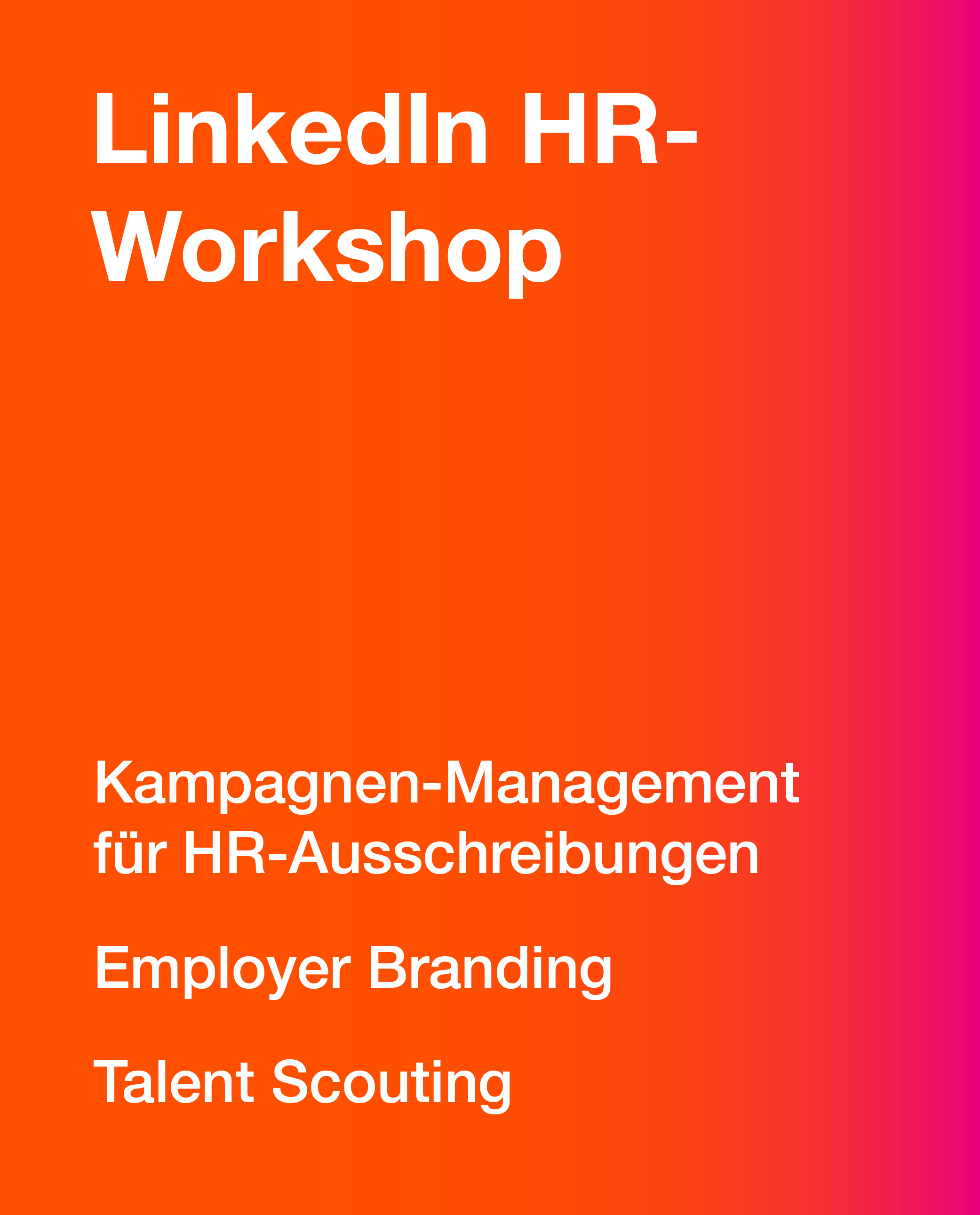 LinkedIn HR-Workshop